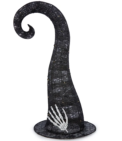 Southern Living Halloween Collection 24-inch LED Light-Up Halloween Witch Hat Decoration