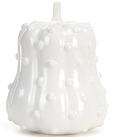 Southern Living Harvest Collection Hobnail Stoneware Pumpkin Figurine