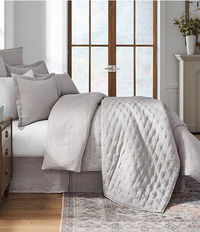 Southern Living Heirloom Linen Collection Quilted Euro Sham