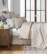 Southern Living Heirloom Linen Collection Quilted Euro Sham