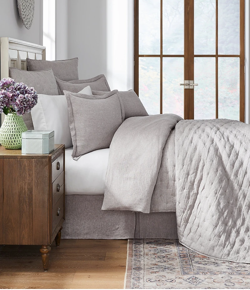 Southern Living Heirloom Linen Collection Quilted Euro Sham