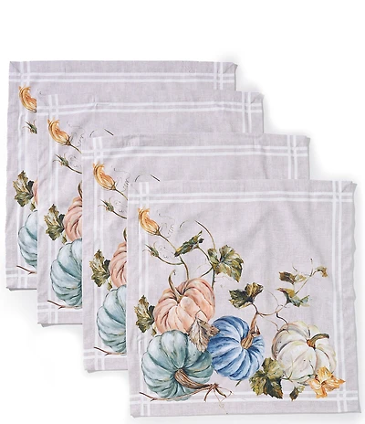 Southern Living Heirloom Pumpkin Collection Napkins, Set of 4