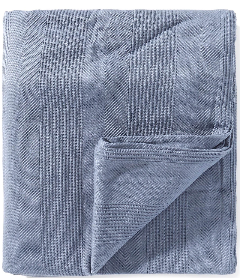 Southern Living Heirloom Textured Cotton Bed Blanket