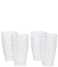 Southern Living Hobnail Glass Tumblers, Set of 4
