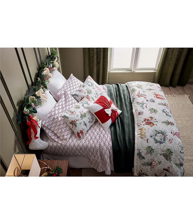 Southern Living Twelve Days of Christmas Collection Holiday Print Comforter Mini Set