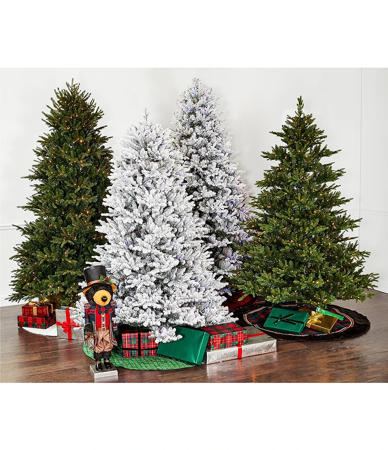 Southern Living Holiday Collection 7.5-ft. Flocked Fir LED Pre-Lit Christmas Tree