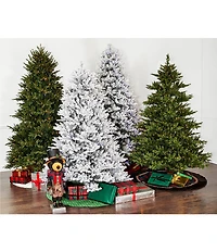 Southern Living Holiday Collection 7.5-ft. Flocked Fir LED Pre-Lit Christmas Tree