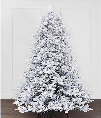 Southern Living Holiday Collection 7.5-ft. Flocked Fir LED Pre-Lit Christmas Tree