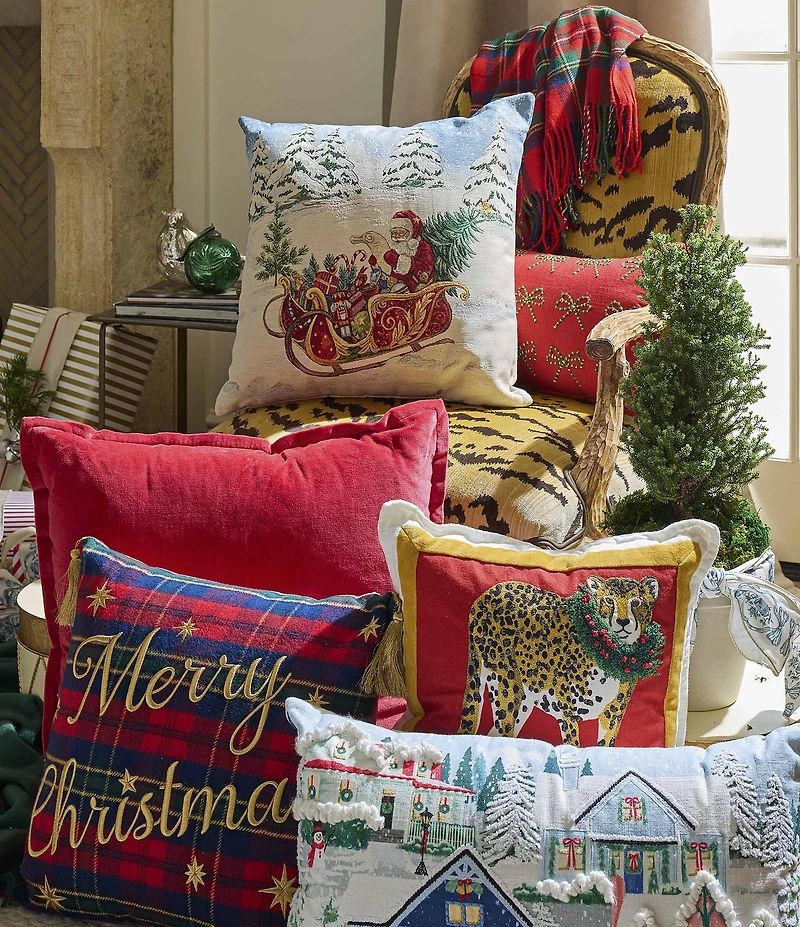 Southern Living Holiday Collection Emory Plaid Woven Throw