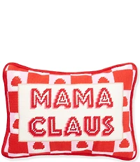 Southern Living Holiday Collection Mama Claus Needlepoint Pillow