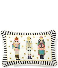 Southern Living Holiday Collection Nutcracker Trio Needlepoint Pillow