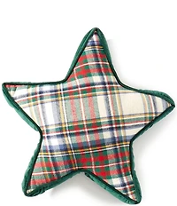 Southern Living Holiday Collection Plaid Star Pillow