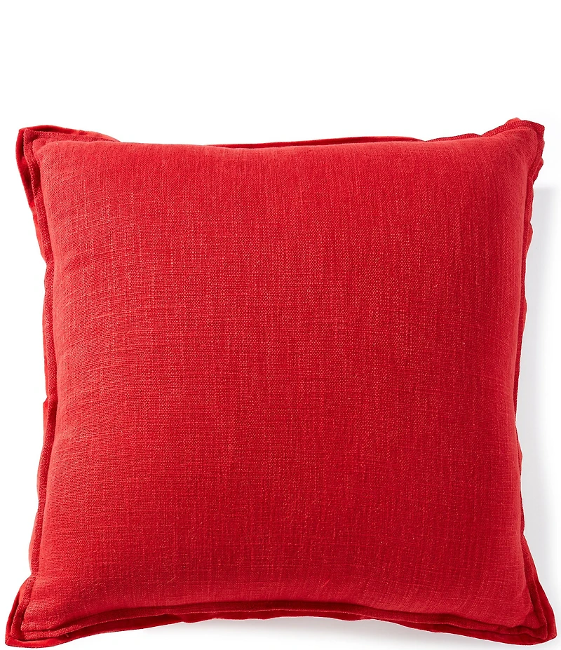 Southern Living Holiday Collection Velvet & Linen Oversize Square Pillow