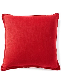 Southern Living Holiday Collection Velvet & Linen Oversize Square Pillow
