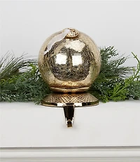 Southern Living Holiday Decor Collection Mercury Glass Crackle Ornament Stocking Holder