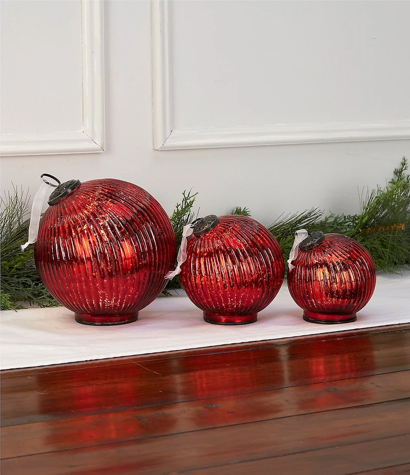 Southern Living Holiday Decor Collection Mercury Glass Ornament Decor