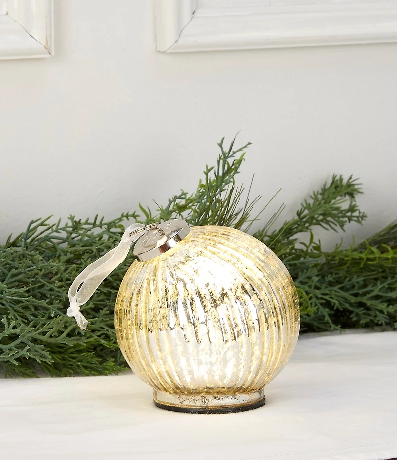 Southern Living Holiday Decor Collection Mercury Glass Ornament Decor