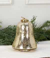 Southern Living Holiday Decor Collection Mercury Glass Crackle Bell Tabletop Decor