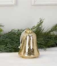 Southern Living Holiday Decor Collection Mercury Glass Crackle Bell Tabletop Decor