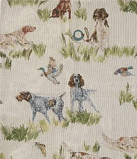 Southern Living Hunting Dogs Collection Edgewood Woven Tapestry Throw Blanket