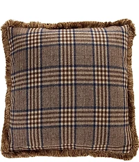 Southern Living Hunting Dogs & Mallards Embroidered Fringe Trimmed Square Pillow