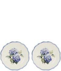 Southern Living Hydrangea Scalloped Accent Plates, Set of 2