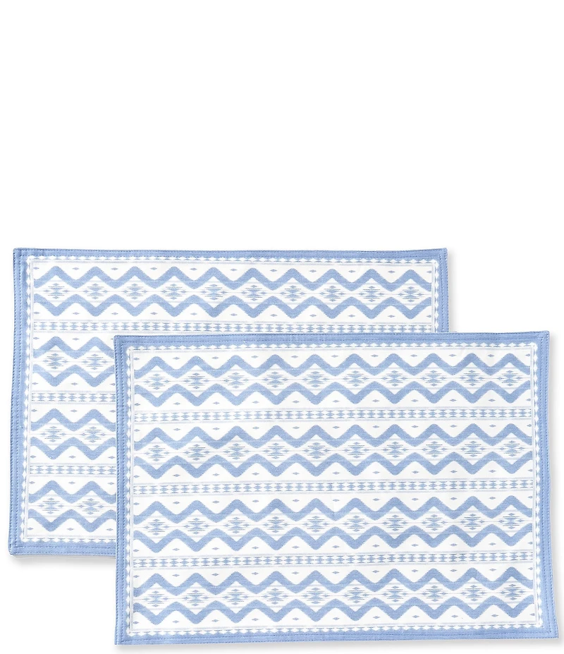 Southern Living Ikat Reversible Placemats, Set of 2