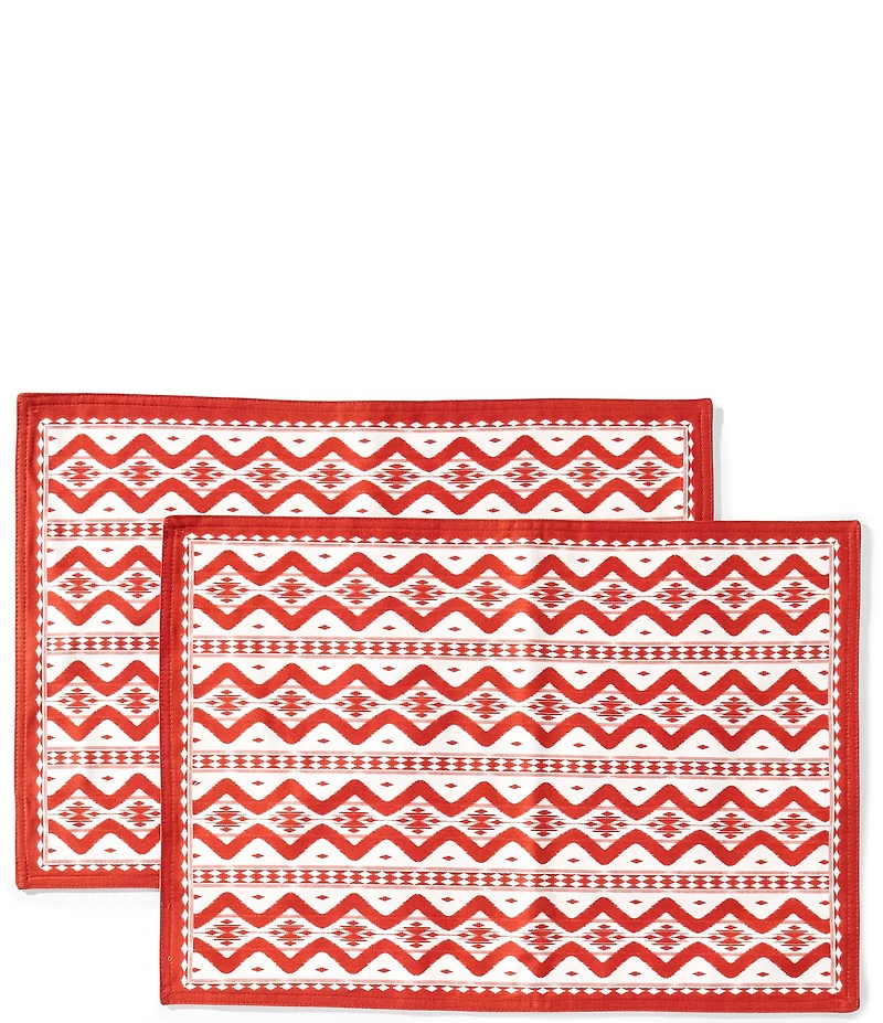 Southern Living Ikat Reversible Placemats, Set of 2