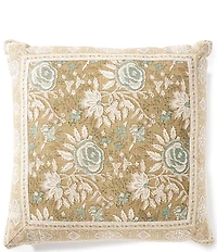 Southern Living Jacobean Floral Print Decorative Square Pillow