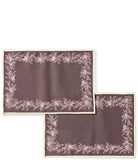 Southern Living Jaquard Holly Placemats, Set of 2