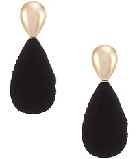 Southern Living Jet Velvet Teardrop Drop Earrings