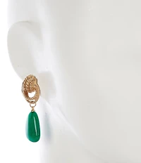 Southern Living Knot Semi Precious Stone Drop Earrings