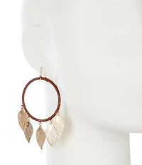 Southern Living Leaf Shakey Chandelier Earrings