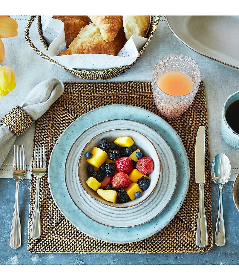 Southern Living Leigh 45-Piece Stainless Steel Flatware Set
