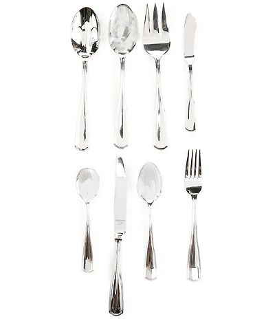 Southern Living Leigh 45-Piece Stainless Steel Flatware Set
