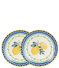 Southern Living Lemon Accent Plates, Set of 2