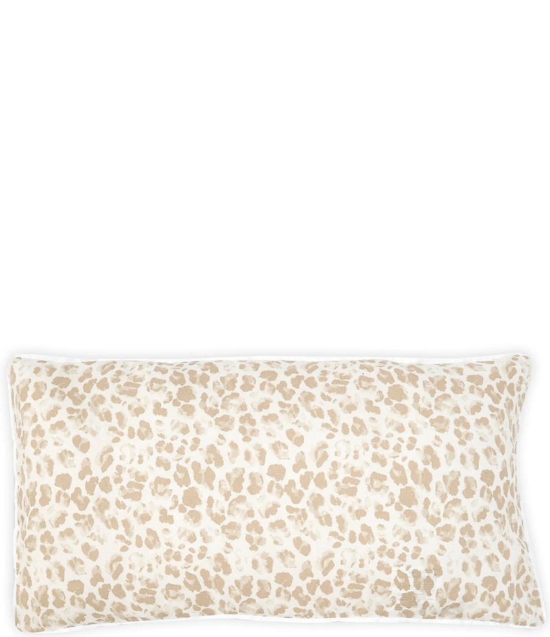 Southern Living Leopard Linen & Cotton Bolster Pillow