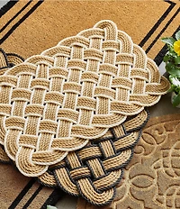 Southern Living Lover's Knot Braided Rope Doormat