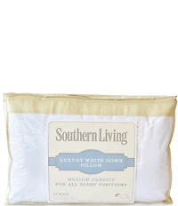 Southern Living Luxury White Down Medium Density Pillow