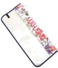 Southern Living Mahjong Bird Floral Clear Tile Pouch
