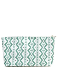 Southern Living Mahjong Green Ikat Tile Bag
