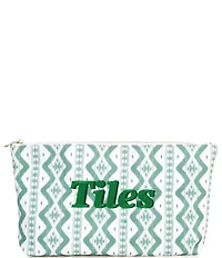 Southern Living Mahjong Green Ikat Tile Bag