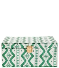Southern Living Mahjong Green Ikat Tile Box Travel Set