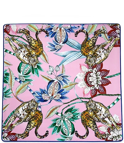 Southern Living Mahjong Status Cats Pink Mat