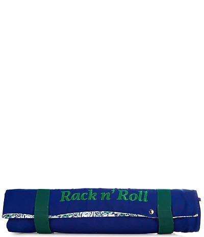 Southern Living Mahjong Velcro Floral & Leaf Rack Roll Bag