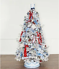 Southern Living Meet Me Under The Mistletoe Collection Glitter Lattice Ball Ornament, Set Of 2
