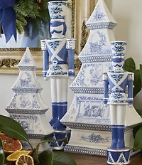 Southern Living Merry and Bright Collection Ceramic Chinoiserie Pagoda Tree Figurine