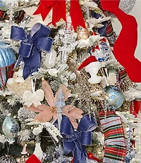 Southern Living Merry and Bright Collection Fern Tassel Spray Pick, Set of 2