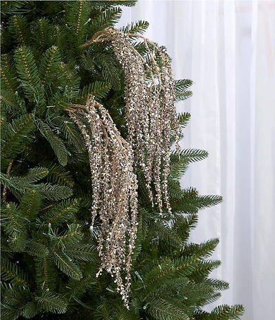 Southern Living Merry and Bright Collection Fern Tassel Spray Pick, Set of 2