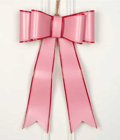 Southern Living Merry and Bright Collection Metal Bow Hanging Wall Decor